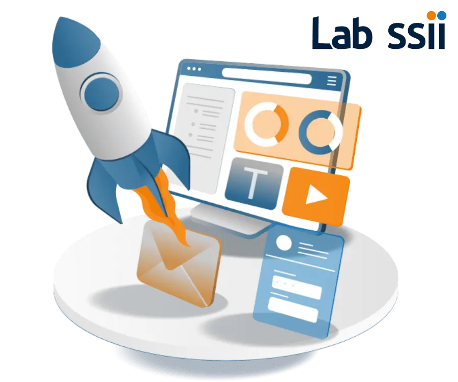 digital-rocket-labssii Fusée décolle d'un écran Lab SSII